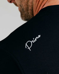Black Cursive Golf Crew Neck