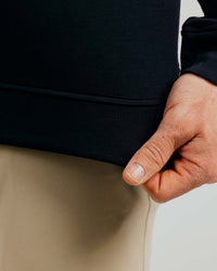 Black Cursive Golf Crew Neck