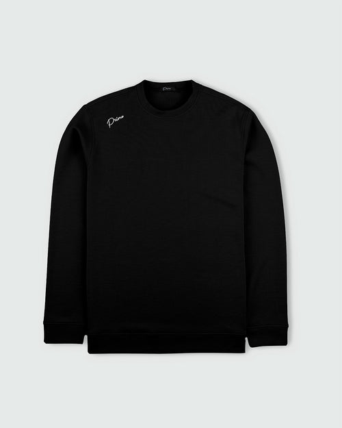 Black Cursive Golf Crew Neck