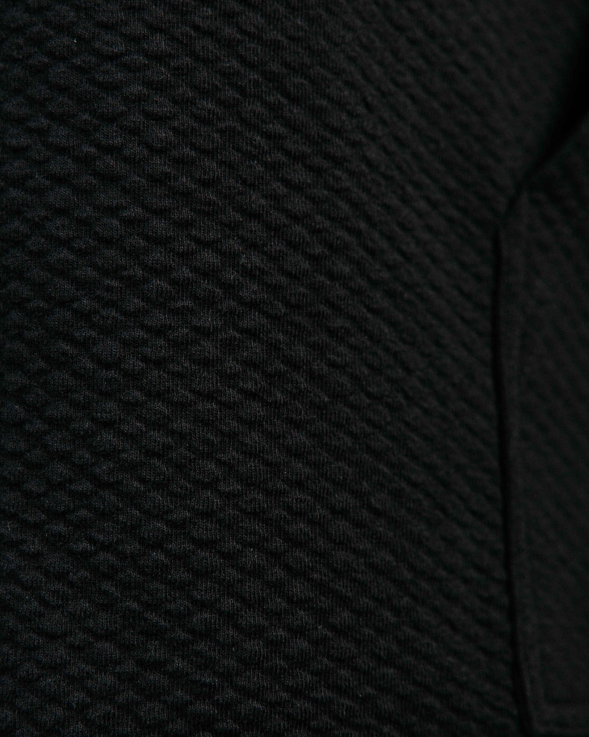 Black Waffle Hoodie