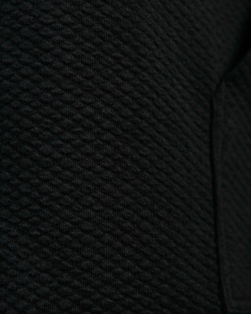 Black Waffle Hoodie