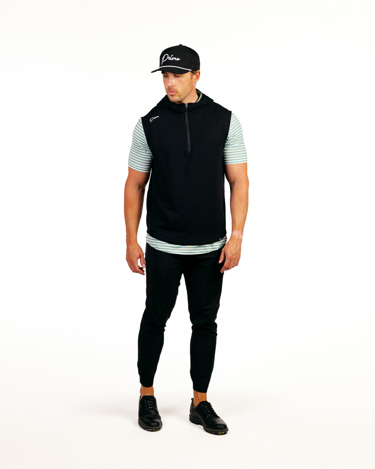 Black Hooded Vest