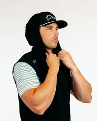 Black Hooded Vest