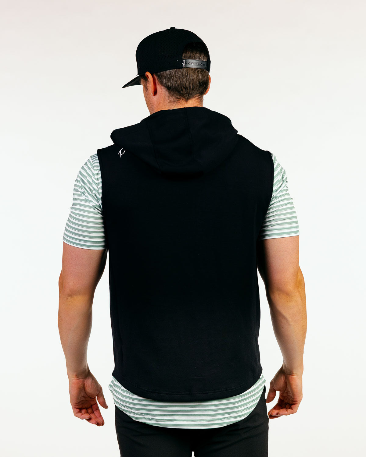 Black Hooded Vest