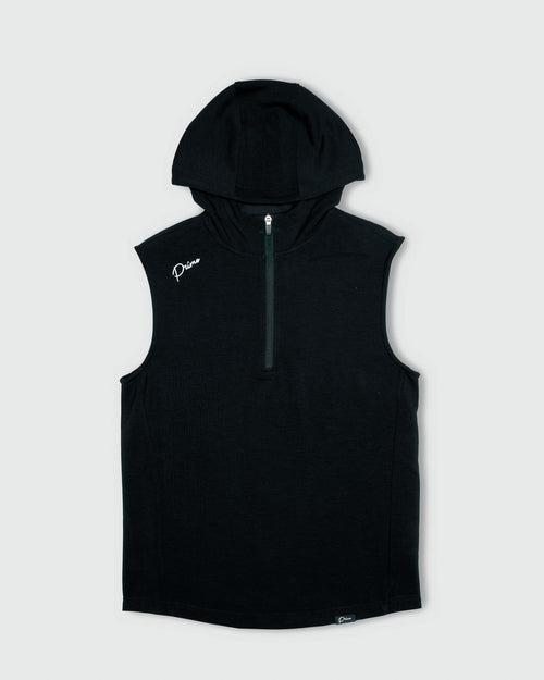 Black Hooded Vest