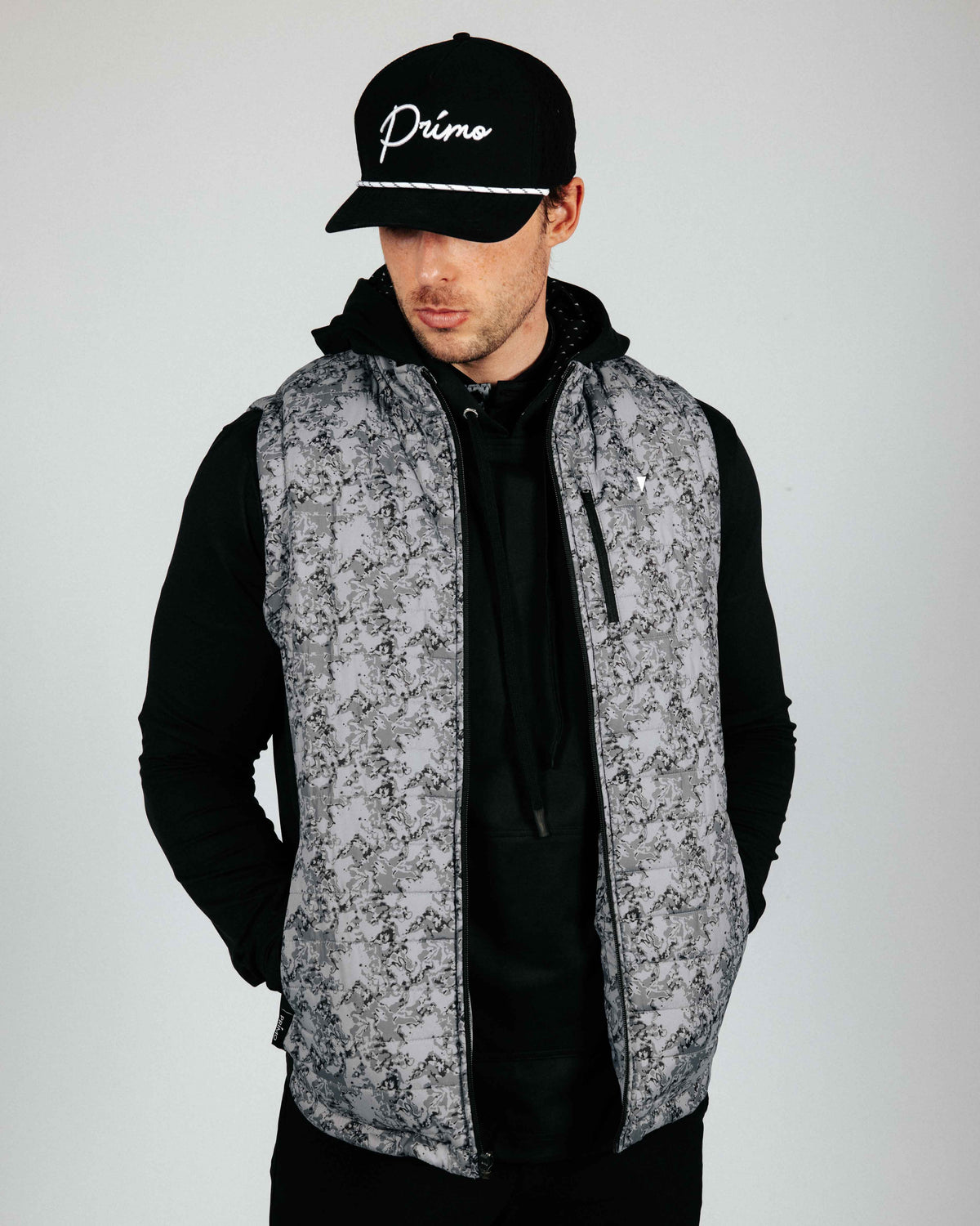 Marble Puff Vest