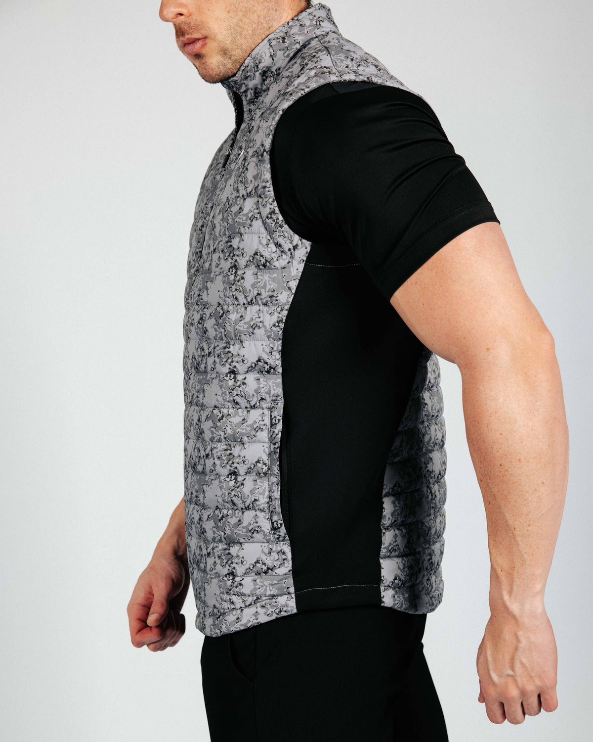Marble Puff Vest