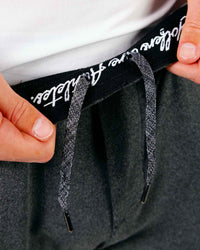 Dark Gray Brushed Rib Knit Shorts