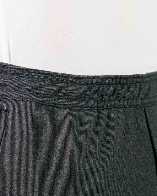 Dark Gray Brushed Rib Knit Shorts