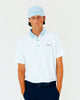 Grant Horvat Essentials Light Blue Stripes Classic Polo