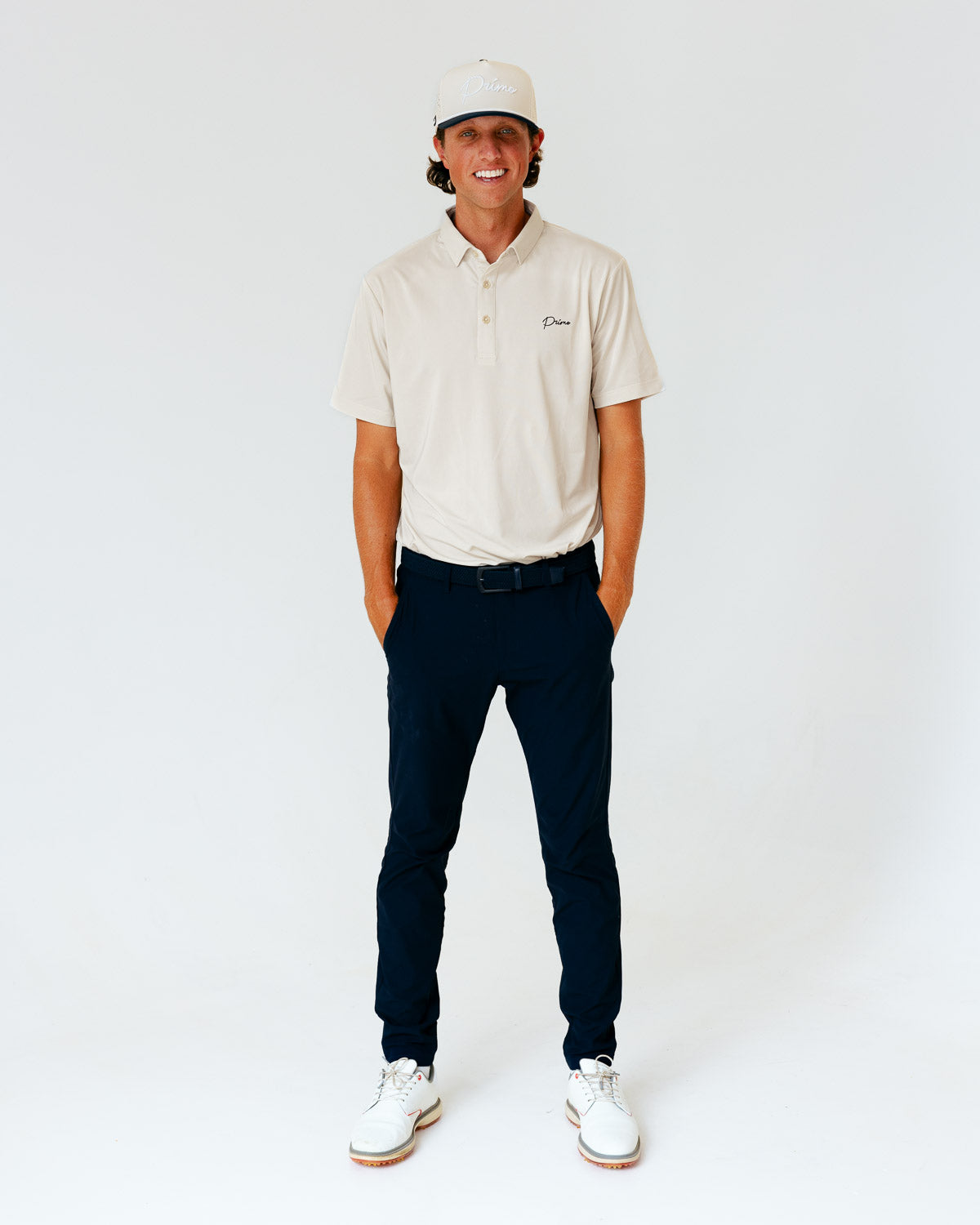Grant Horvat Essentials Oatmeal Classic Polo