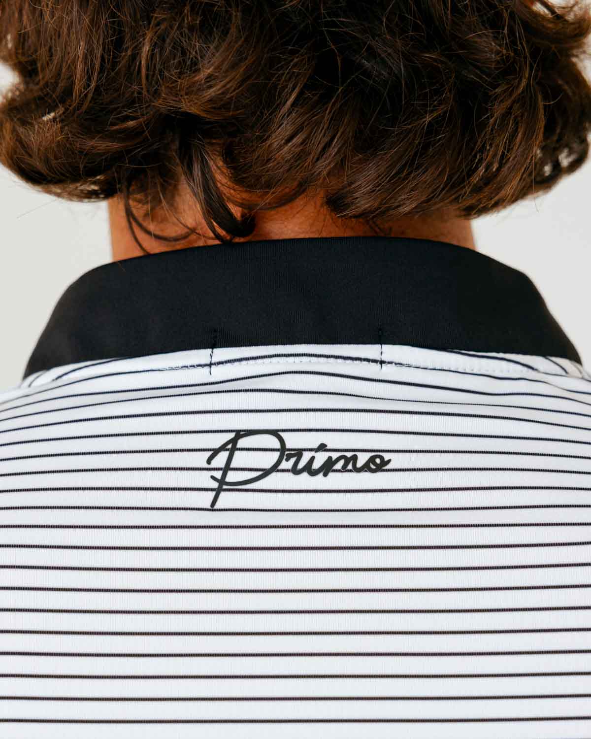 Grant Horvat Essentials White & Black Stripes Blade Polo