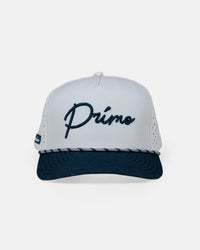 Gray + Navy Cursive Hat