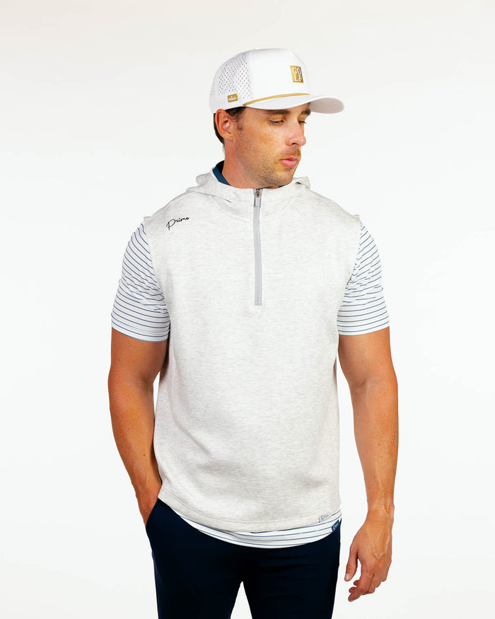 Light Gray Heather CoreSoft Hooded Vest
