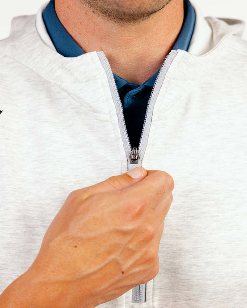 Light Gray Heather Hooded Vest
