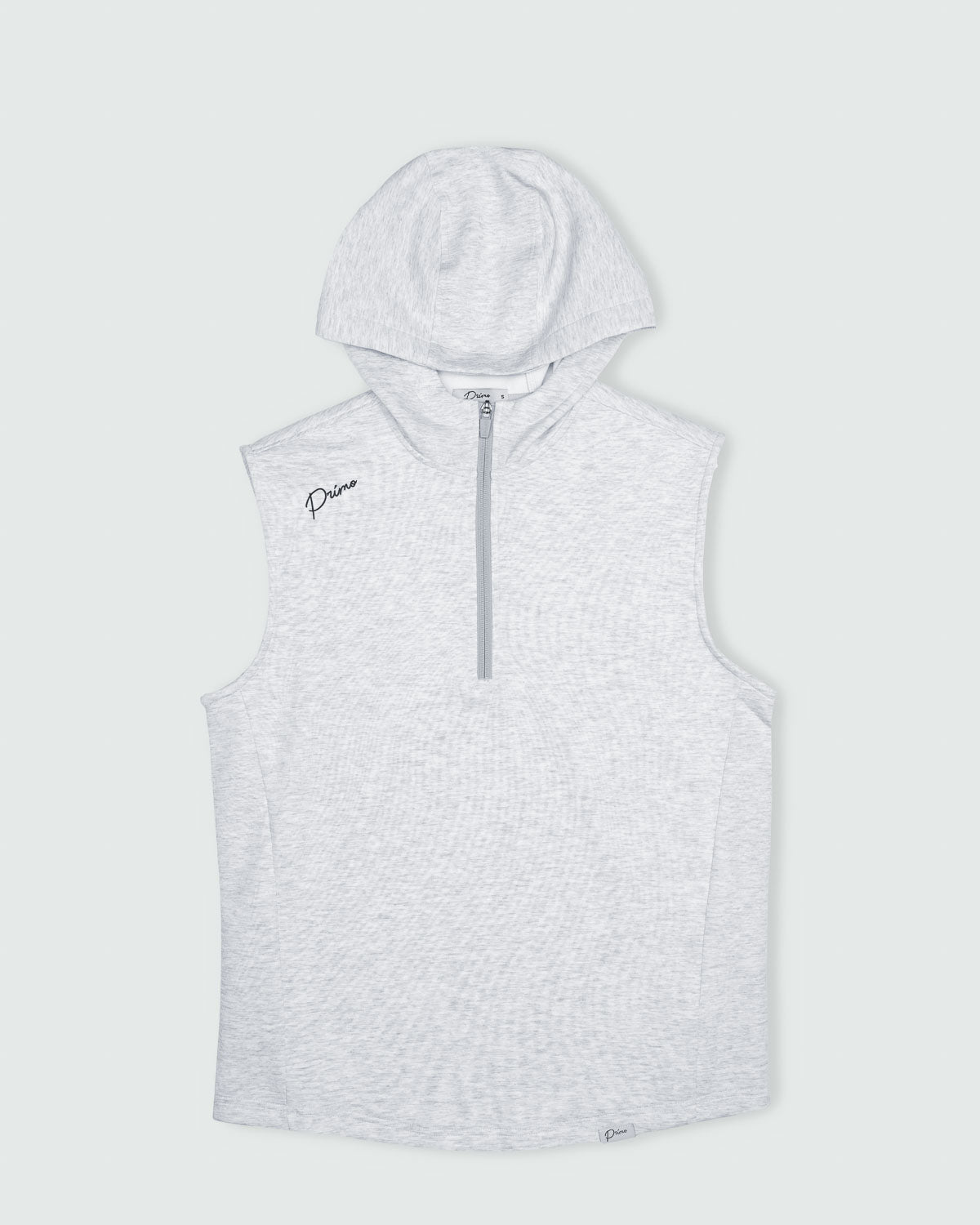 Light Gray Heather Hooded Vest