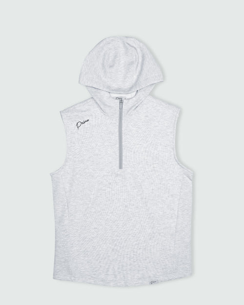 Light Gray Heather Hooded Vest