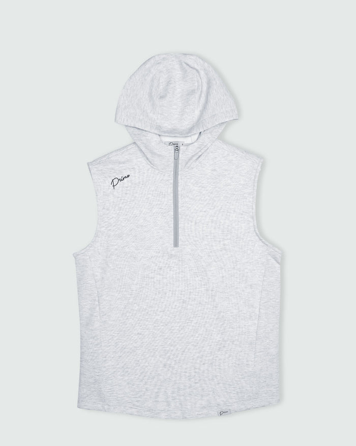Light Gray Heather Hooded Vest
