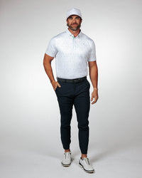 Teal Confetti Classic Polo