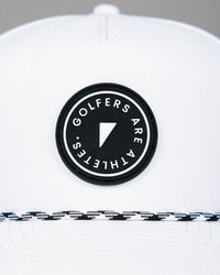 White “Golfers are Athletes” Patch Hat