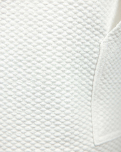 White Waffle Hoodie