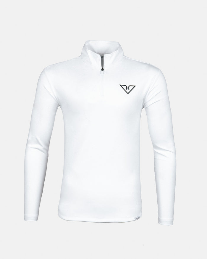 White HyFlyers Quarter Zip