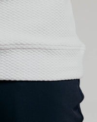 White Waffle Crew Neck