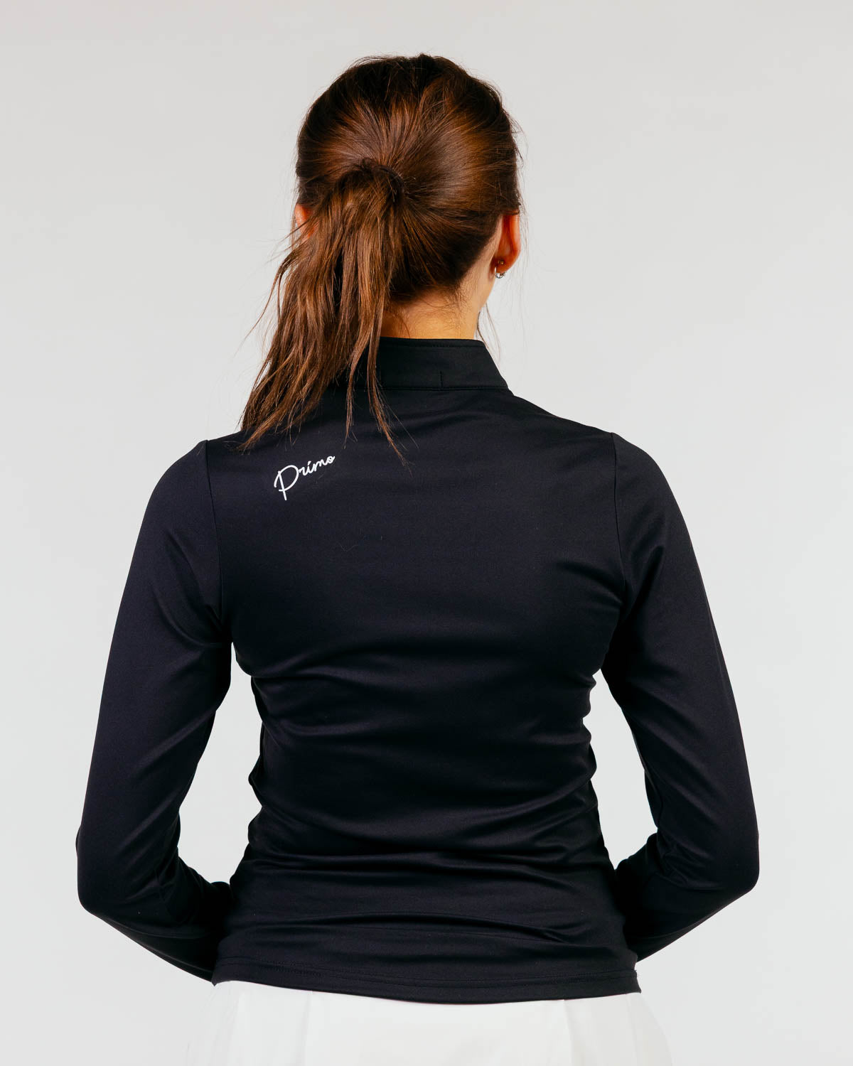 Women's Black Cursive Quarterzip