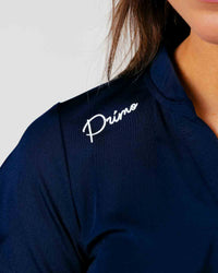 Women's Navy Cursive Blade Polo