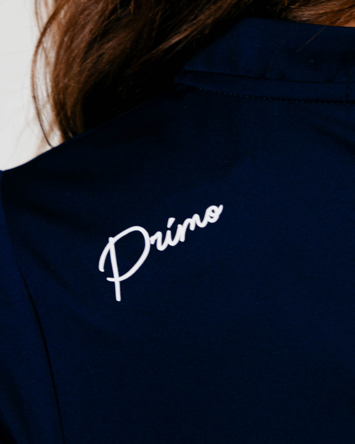 Women's Navy Cursive Blade Polo