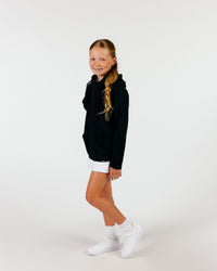 Youth Black Cursive Golf Hoodie